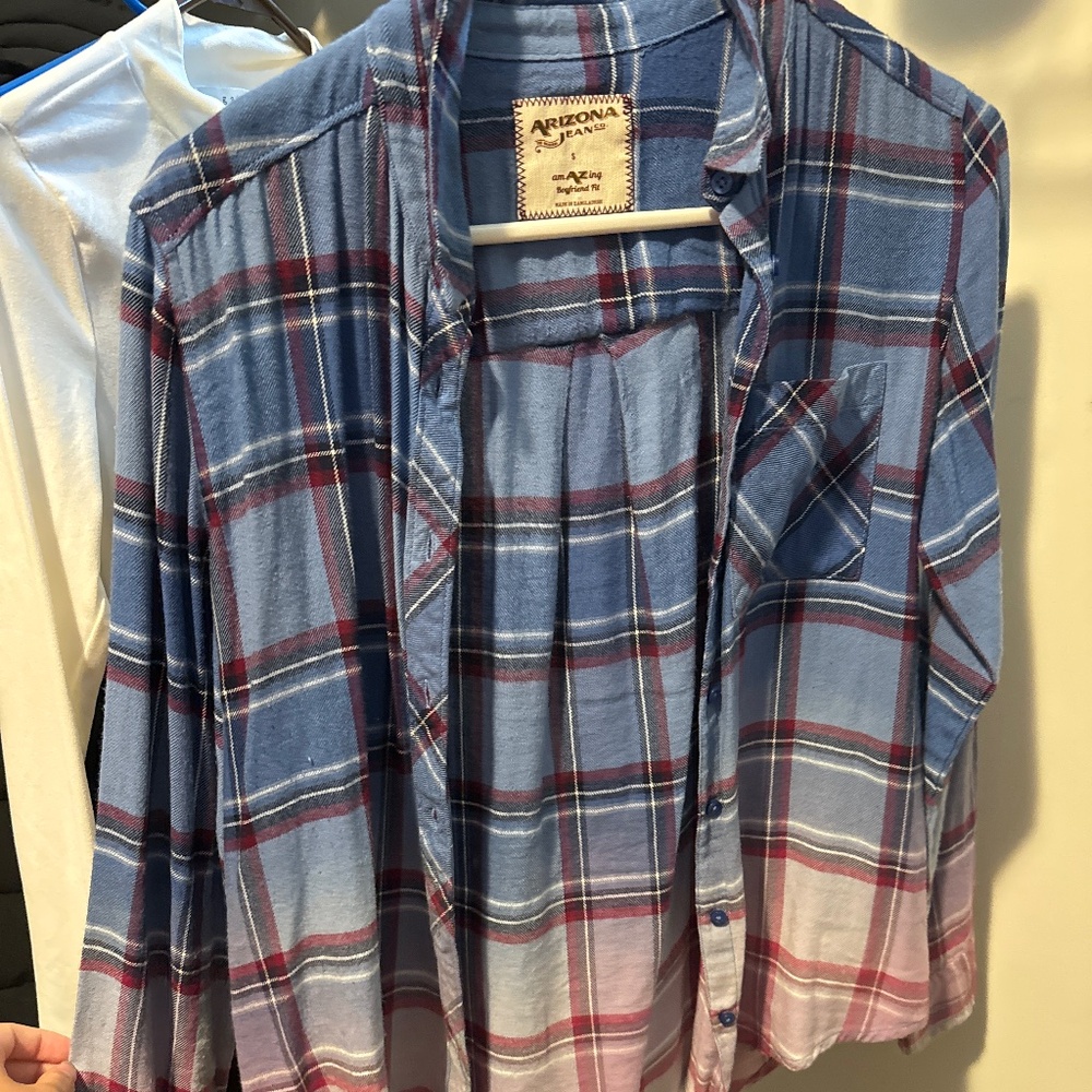 Blue/pink flannel